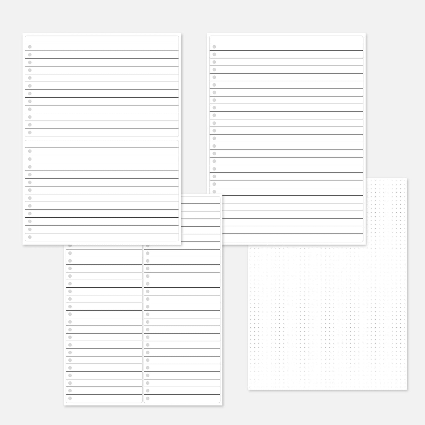 Printable Bullet Journal PDF