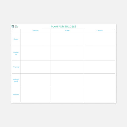 plan for success planner templates