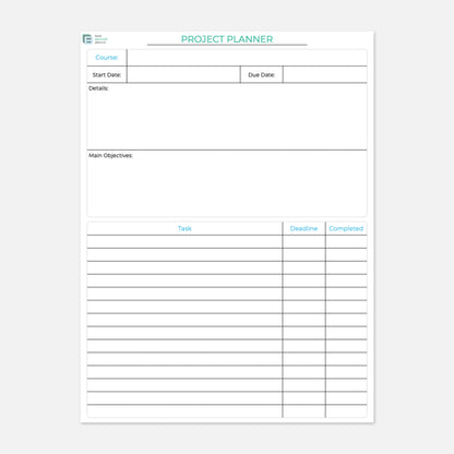 Printable Student Planner