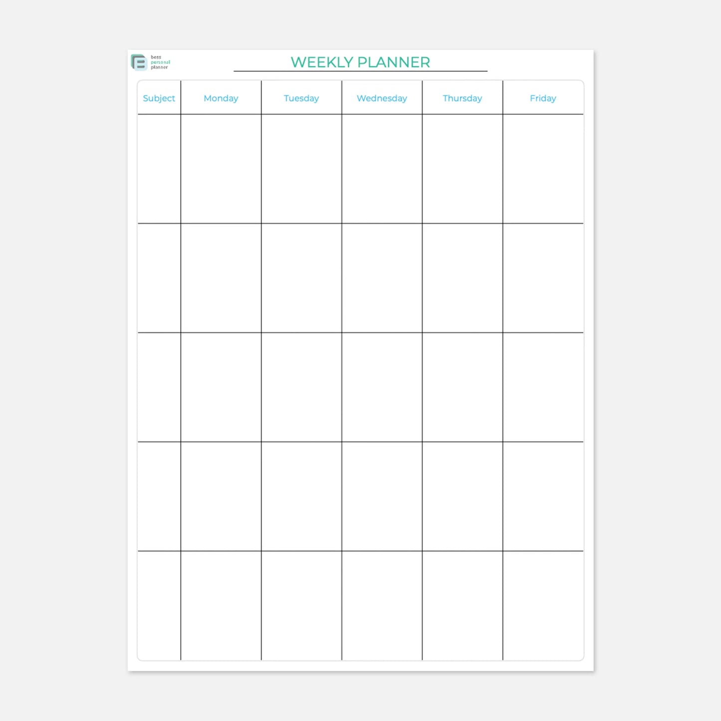 Printable Teacher Planner