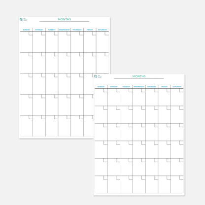 blank calendars