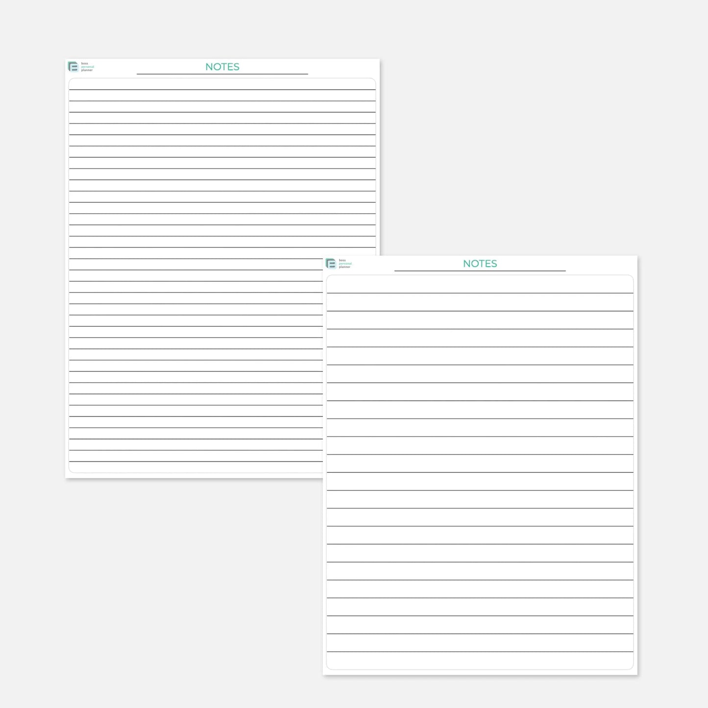 printable notes template